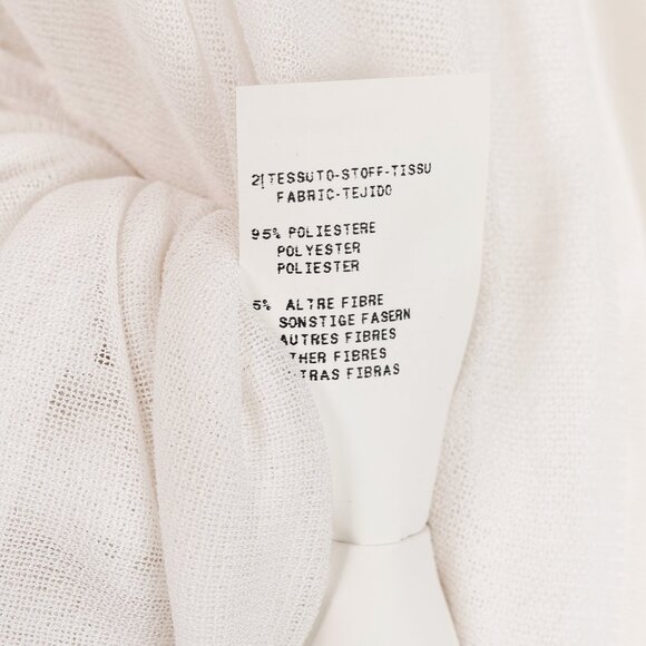 Jean Paul Gaultier White Mesh Soutache Embroidery Batwing-Sleeve Top - Picture 9 of 10